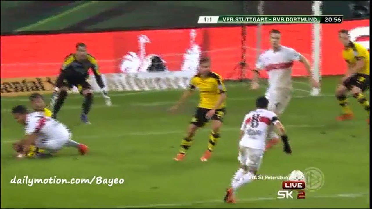 All Goals HD - VfB Stuttgart 1-3 Dortmund - 09-02-2016 DFB Pokal