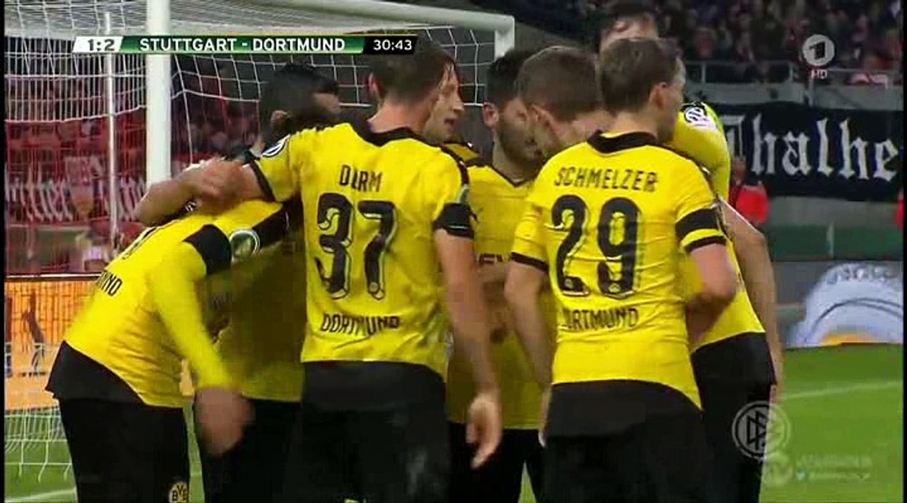 Stuttgart 1-3 Borussia Dortmund - All Goals HD - Germany - DFB Pokal