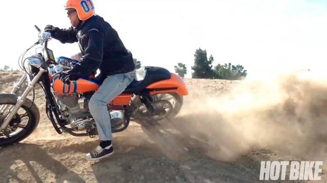 #VTwinFreeRide with Troy Hoff riding a Harley-Davidson Dyna