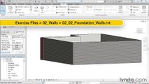 02 02. Creating foundation walls - House in Revit Architecture