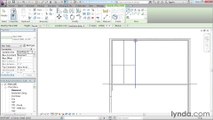 02 05. Creating the interior walls for the basement level - House in Revit Architecture