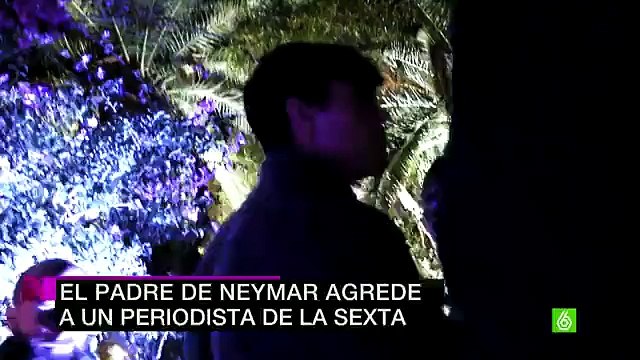 Pai de Neymar agride reporteres espanhois