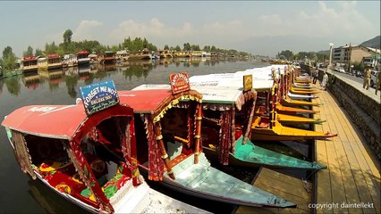 Beautiful Srinagar Dal Lake Shikara Boat Ride Kashmir India -HD-