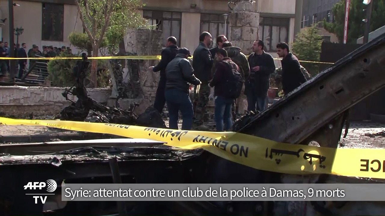 Syrie: attentat contre un club de la police à Damas, 9 morts