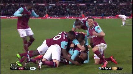 West Ham United 2-1 Liverpool - All Goals & Highlights - 09.02.2016 HD