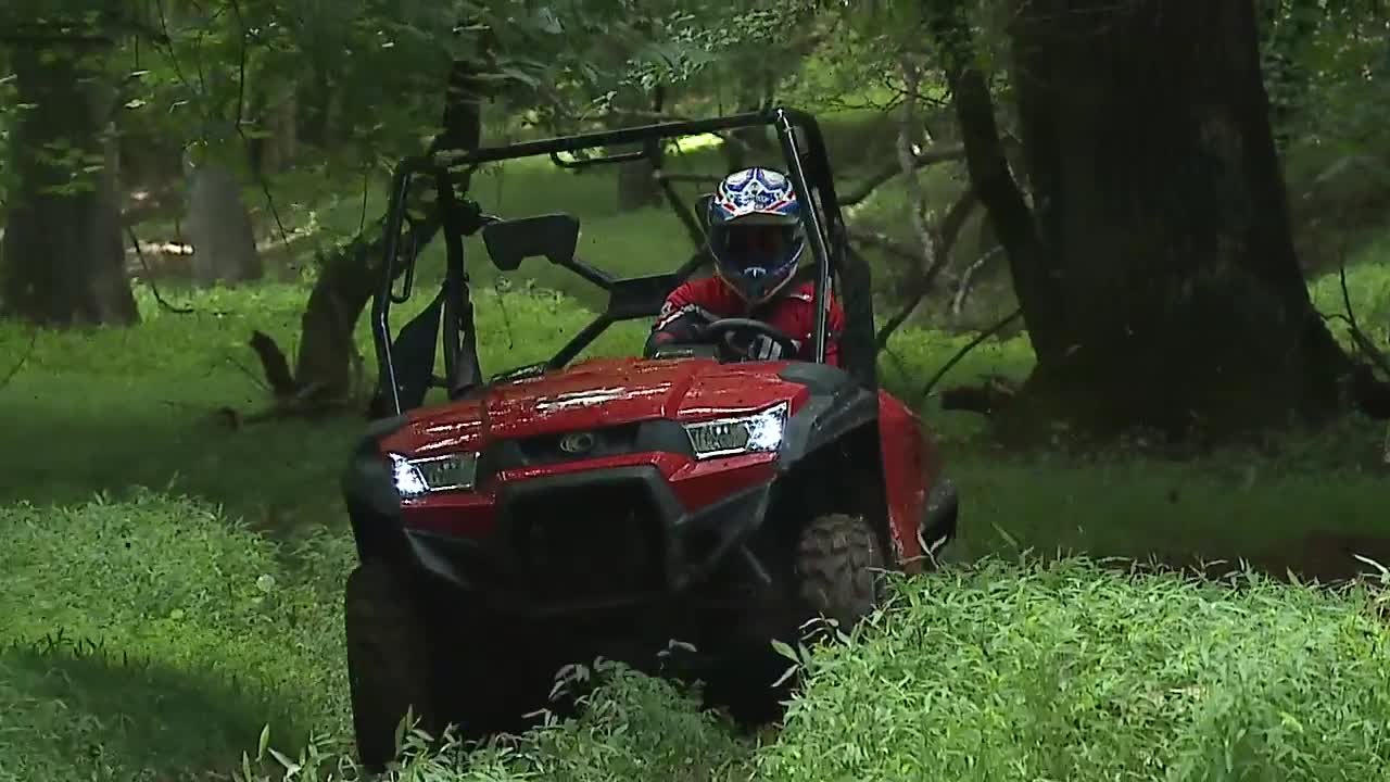 UTV Driver drives the Kymco UXV 450i SxS