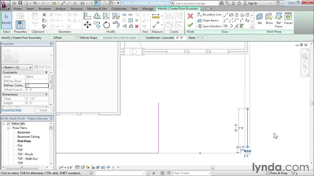 04 04. Designing a front porch and building the porch structure - House ...