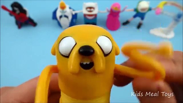 2015 MCDONALD'S ADVENTURE TIME CARTOON NETWORK SET 7 HAPPY MEAL TOYS CAJITA FELIZ MCLANCHE REVIEW (FULL HD)