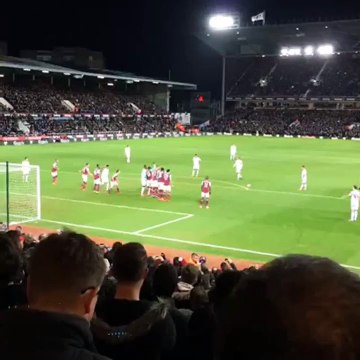 Coutinho Amazing free kick goal Liverpool 1 1 West Ham FA Cup 2016 Filmed by Liverpool Fan's