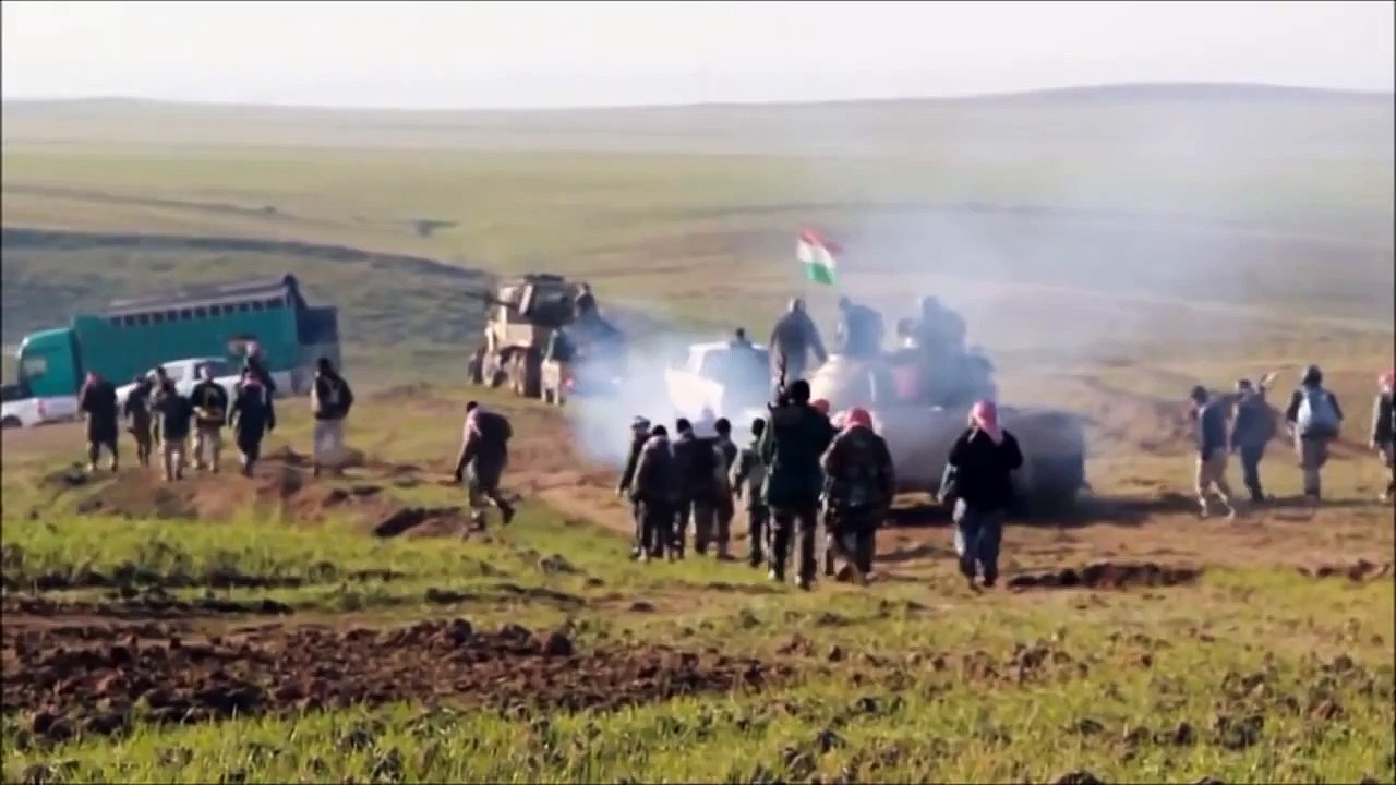 Bombing ISIS with A-10 Warthog and Peshmerga Assault in Iraq War - Guerra a ISIS