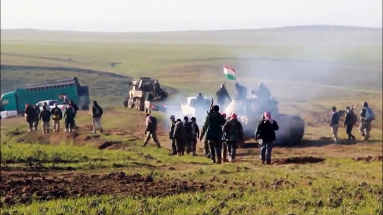 Bombing ISIS with A-10 Warthog and Peshmerga Assault in Iraq War - Guerra a ISIS