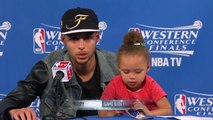 Stephen Currys Daughter DOMINATES Postgame Press Conference