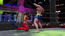 WWE 2K16 wonder woman v brie bella