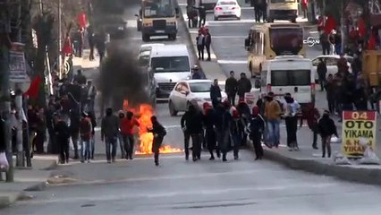 Gazi’de molotof atan gruba müdahale