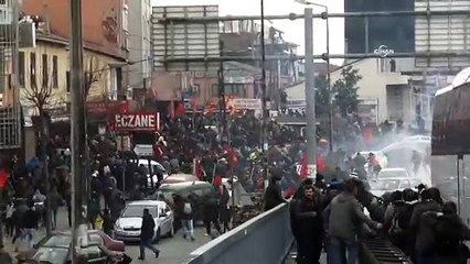 Berkin Elvan'ın mezarına yürümek isteyen gruba müdahale