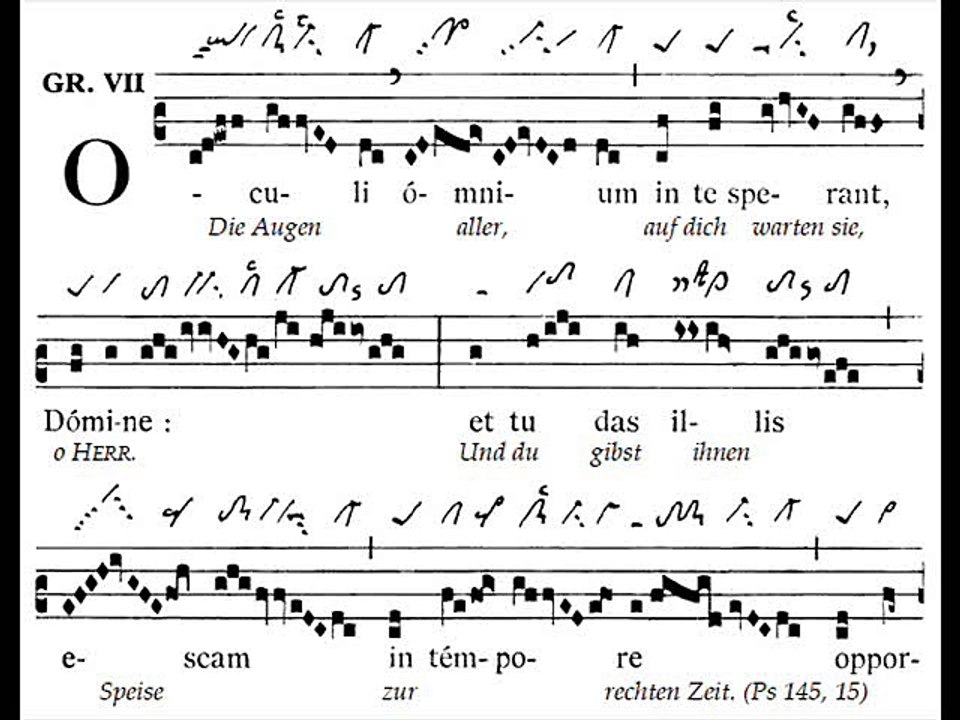Graduale gregorian 'Oculi omnium', Missa in cen...