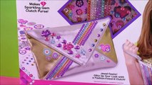 Cra-Z-Art Shimmer n Sparkle Crystal Craze Clutch! DIY with Crystals & Stickers!Shopkins Lip Balm