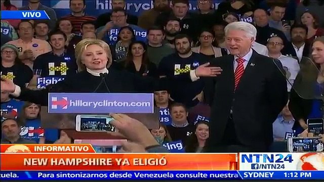 Así reconoció Hillary Clinton la derrota en las primarias de New Hampshire