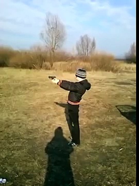 son shot his father with a gun
