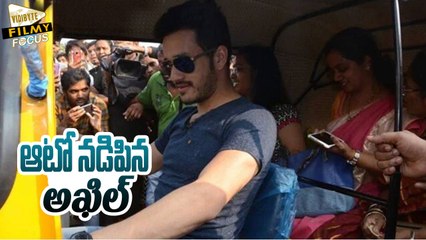 Akkineni Akhil Turns Auto Driver - Filmy Focus