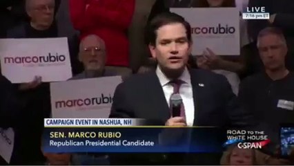 Marco Rubio Short-Circuits Again, Inexplicably Repeats Scripted Line Word for Word (FULL HD)