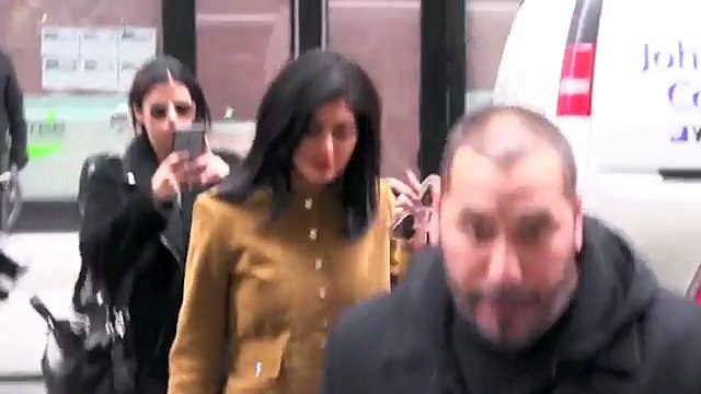 Kylie Jenner flashes some tigh in all-suede outfit in NYC _ Daily Mail Online