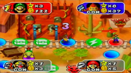 Mario Party 2 - Gameplay Walkthrough - Part 2 - Western Land (2/2)
