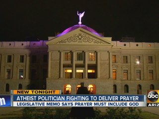Atheist  politician fighting to deliver prayer