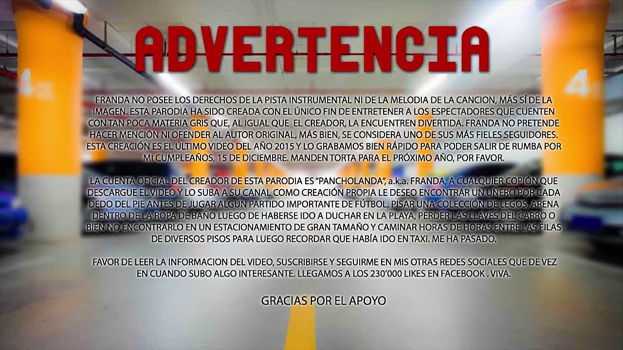 PARODIA DE BORRO CASSETTE - ¡¿DÓNDE CUADRÉ! (FRANDA) - 2015 - HD