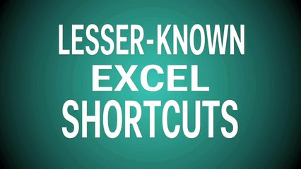 6 little-known Excel shortcuts that will impress your boss.