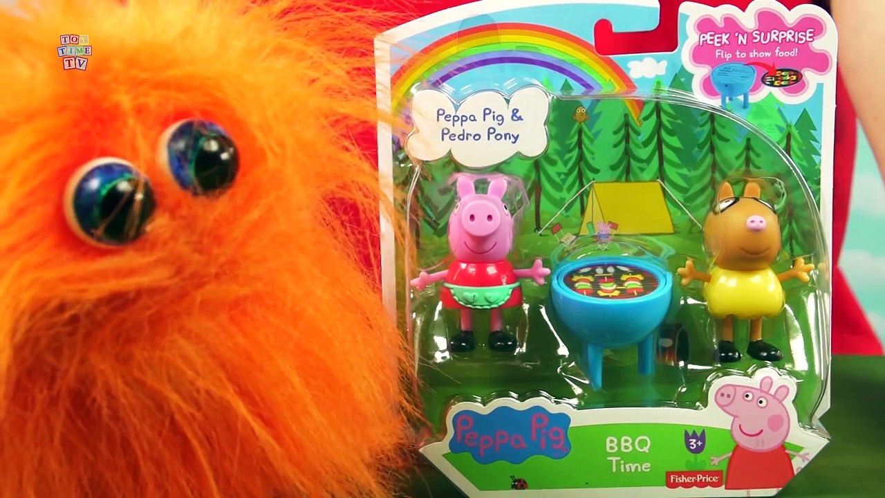 PEPPA PIG and PEDRO PONY in BBQ Time Kids Toy Review Fisher Price
