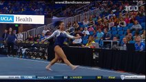 The spectacular routine of a gymnast hip hop fan