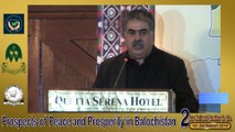 CM. Balochistan Address quetta seminar on CPEC 2016