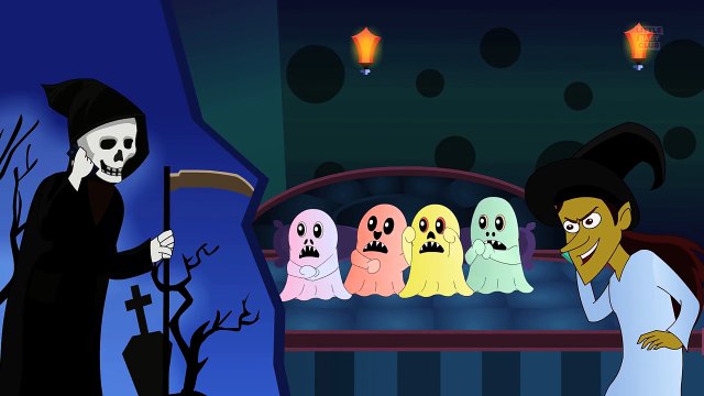Five Little Monsters | Nursery Rhyme with Lyrics | Halloween Song | nursery rhymes