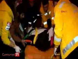 15 metre yükseklikten yere çakıldı: İki yaralı