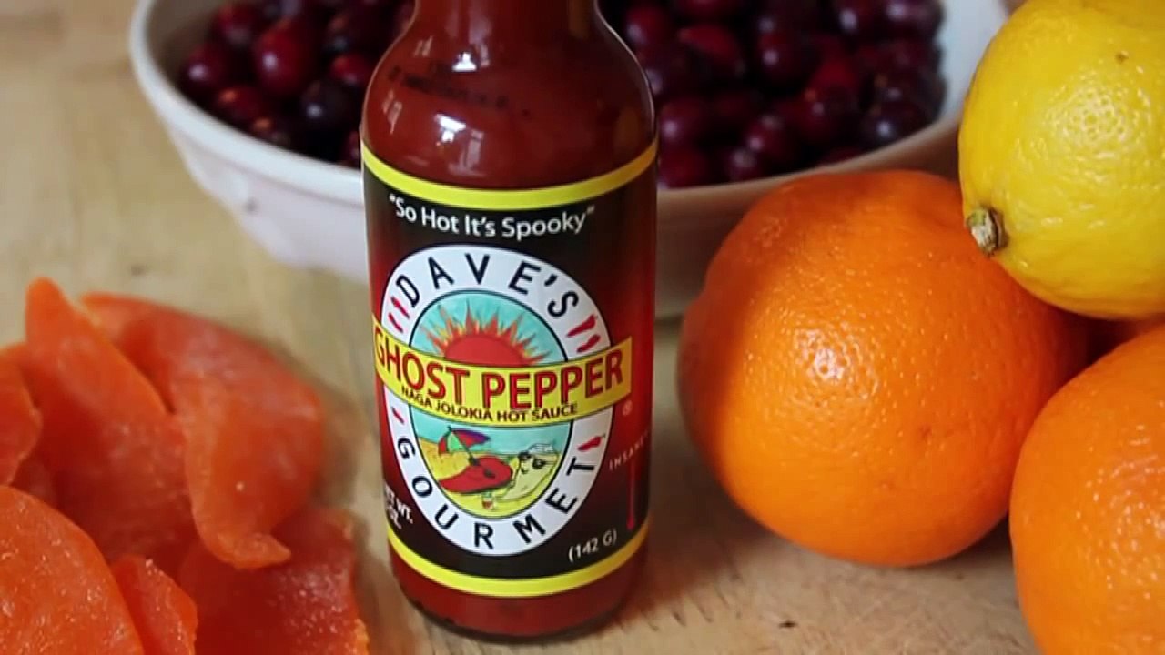 Mango Cranbango Cranberry Sauce Recipe - Thanksgiving Cranberry Sauce w- Mango & Ghost Pepper