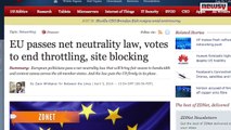 EU Lawmakers Pass Law Protecting Net Neutrality