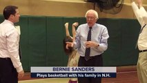 Comme Barack Obama, Bernie Sanders se détend en jouant au basket