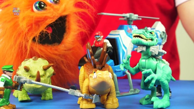 Jurassic World Dinosaurs Velociraptor Dino Tracker Stegosaurus Playskool Heroes Adventure Playset