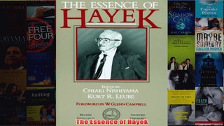Download PDF  The Essence of Hayek FULL FREE