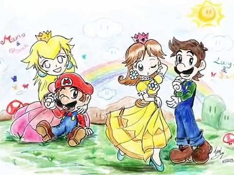 Look at Us Baby - Mario; Peach; Luigi; & Daisy