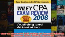 Download PDF  Wiley CPA Exam Review 2008 Auditing and Attestation Wiley CPA Examination Review FULL FREE
