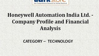 Honeywell Automation India Ltd Company Profile and Financial Analysis