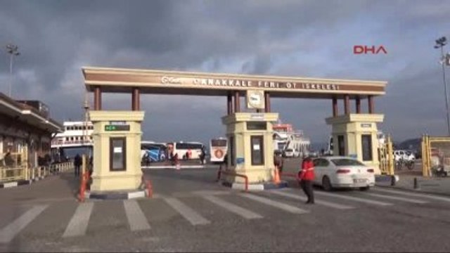 Çanakkale Lodos Gökçeada'ya Deniz Ulaşımını Aksattı