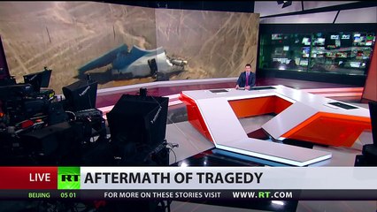 RT crew at crash site in Sinai Peninsula w/ Russian, Egyptian investigators