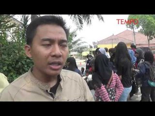 Demo Ricuh Mahasiswa Warnai Hari Jadi Untirta