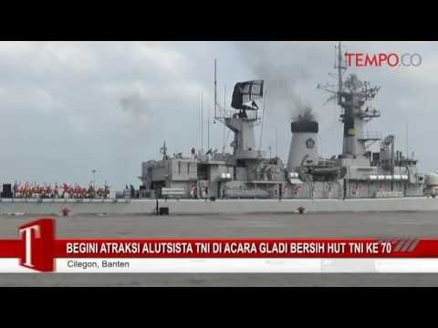 Atraksi Alutsista di Gladi Bersih HUT TNI ke-70