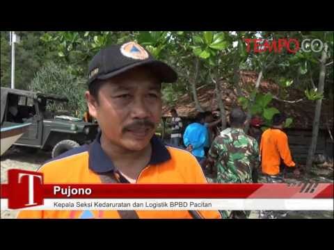 Libur Tahun Baru, Seorang Wisatawan Hanyut di Telan Ombak Pantai Pacitan
