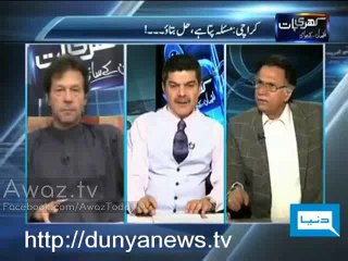 Hassan Nisar In Angry Mood During Interview With Mubashir & Imran Khan