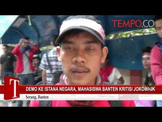 Demo ke Istana Negara, Mahasiswa di Banten Kritisi Jokowi-JK